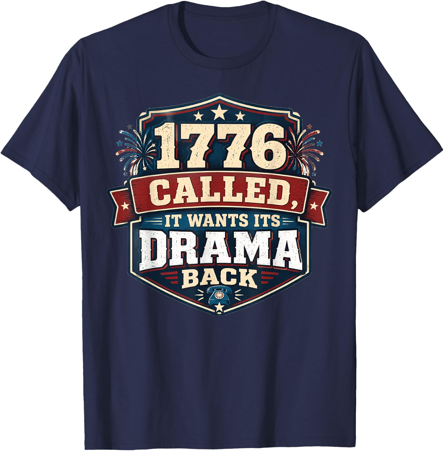 250th Anniversary Patriotic July 4th – USA 1776-2026 T-Shirt - T-Shirt | Navy
