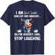 I Am Sweet Lovable Kind Shy And Innocent, Funny Cow T-Shirt - T-Shirt | Navy