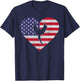 4th Of July Parrot American Flag Patriotic Kids Men T-Shirt - T-Shirt | Navy