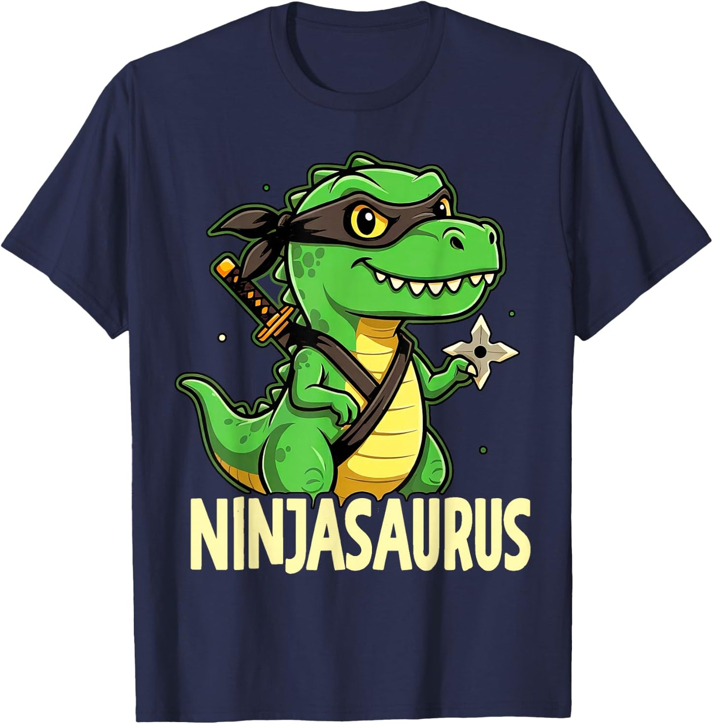 Funny Dinosaur Karate Ninja Martial Arts Funny Boys Kids T-Shirt - T-Shirt | Navy