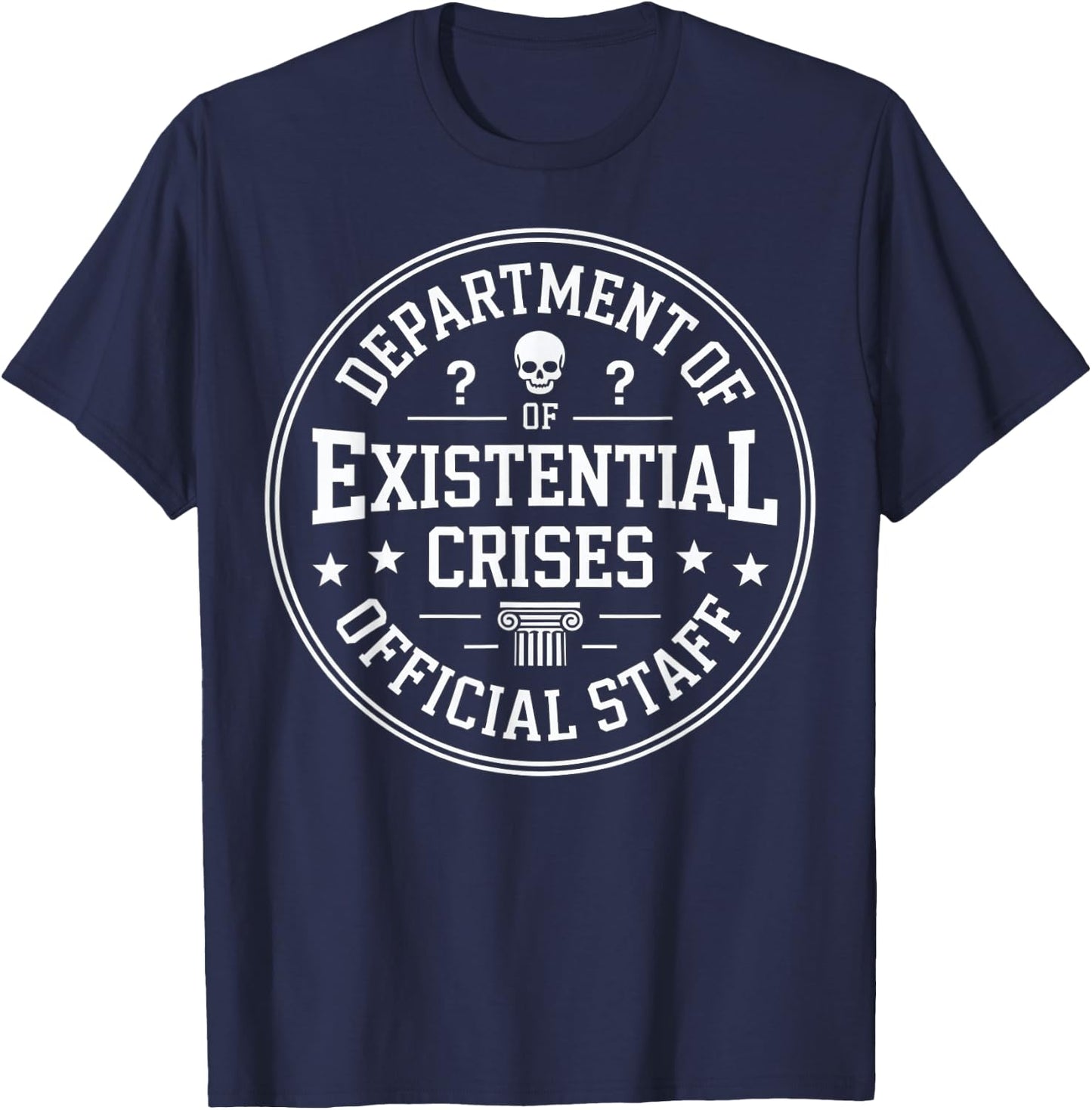 Department of Existential Crises Seal T-Shirt - T-Shirt | Navy