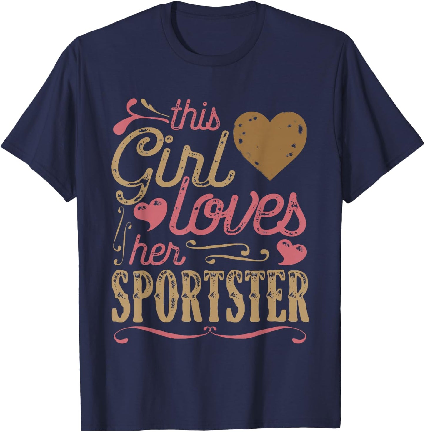 Sportster Shirt Gift Bike Biker Motorcycle T-Shirt - T-Shirt | Navy