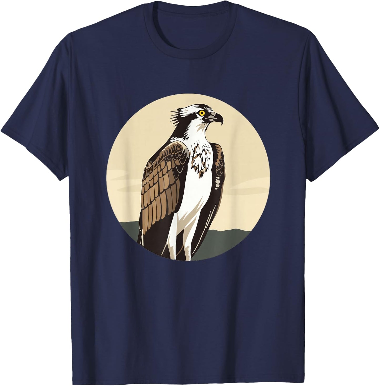 Osprey Bird Round Logo T-Shirt - T-Shirt | Navy