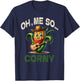 Funny Oh Me So Corny Guitar Shirt Cheesy Food Pun Gifts T-Shirt - T-Shirt | Navy