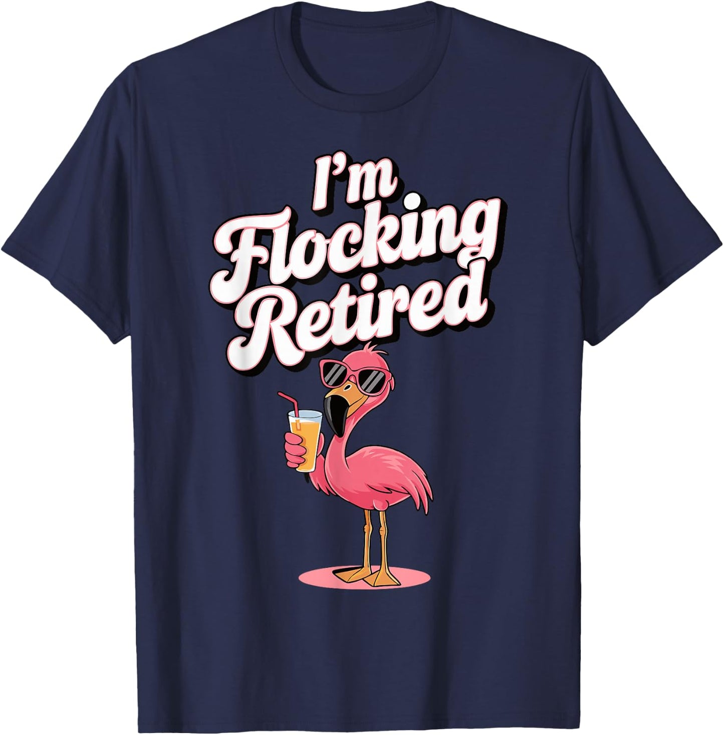 Flamingo Im Flocking Retired T-Shirt - T-Shirt | Navy