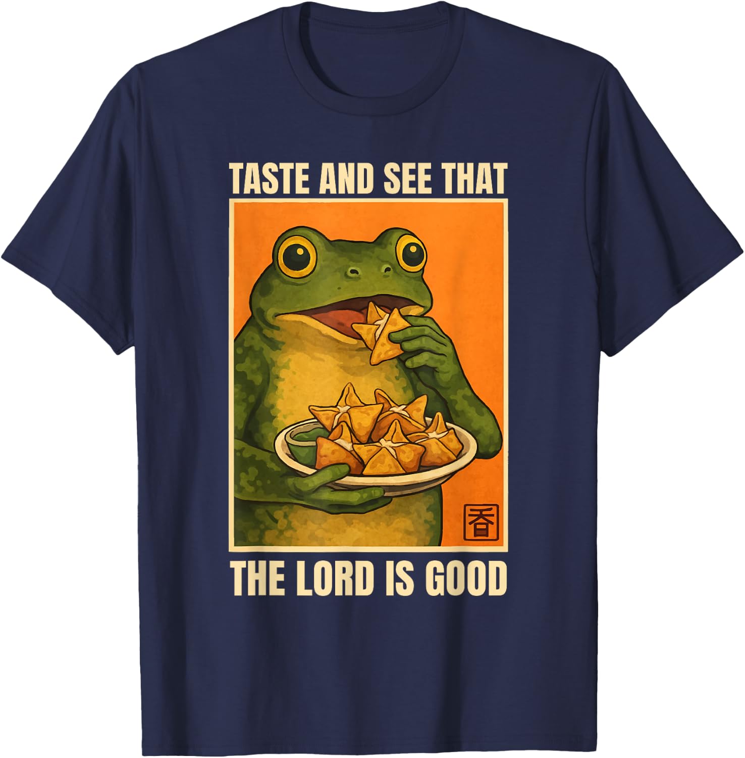 Funny Crab Rangoon Goon Lover T-Shirt - T-Shirt | Navy