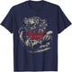 XS650 Special Engine Distressed Retro Design T-Shirt - T-Shirt | Navy