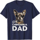 Herren bester Chihuahua Hundepapa Geschenke für Hundehalter T-Shirt - T-Shirt | Navy