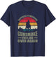 Unconnected Jellyfish Cowboy: Happiness is Watching Gunsmoke Over and Over Again , Small, Black T-Shirt - T-Shirt | Navy