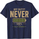 Off Duty? Never Fully Charged Funny Dad T-Shirt - T-Shirt | Navy