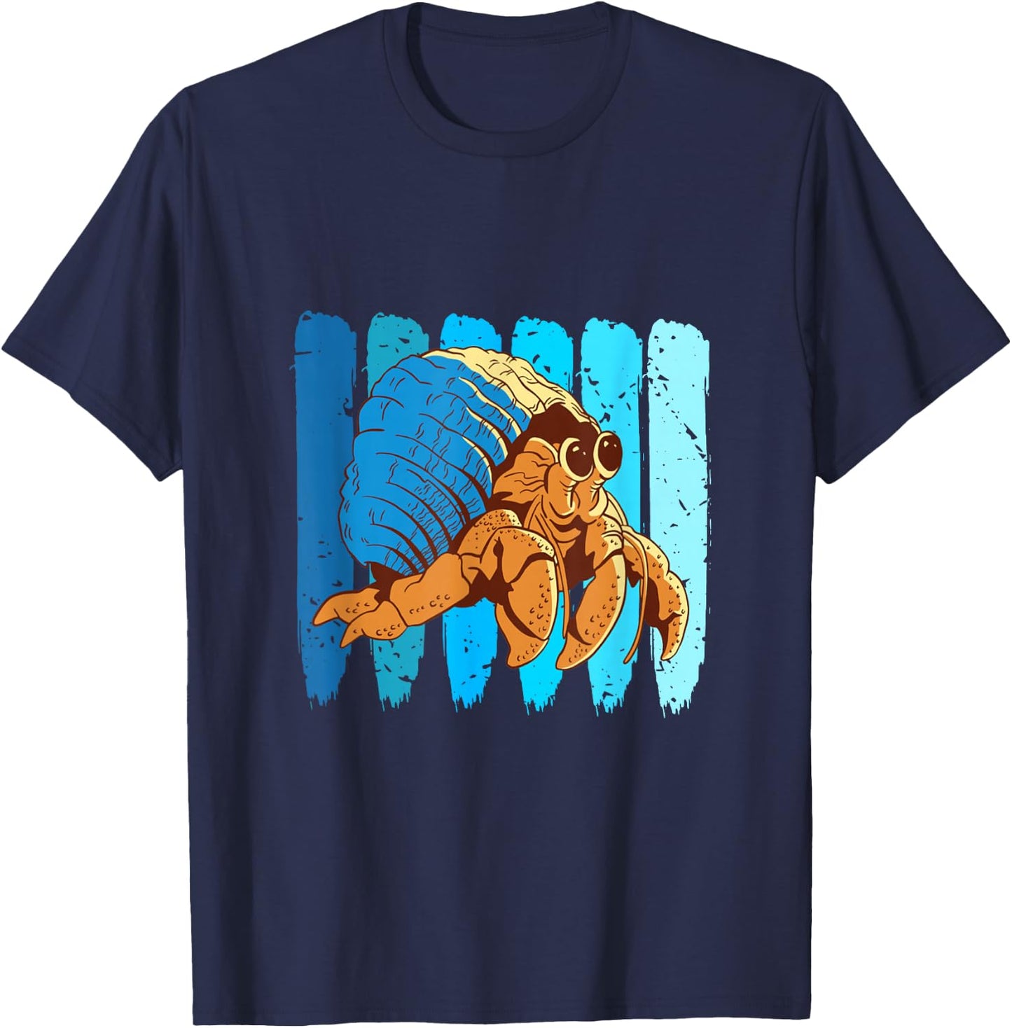 Hermit Crab Sea Animals Retro Crabs Hermit Crab Lover T-Shirt - T-Shirt | Navy