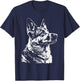 German Shepherd Drawing Shepherd Picture German Shepherd T-Shirt - T-Shirt | Navy