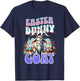 Easter GOAT; Funny Billy Goat, Easter Basket T-Shirt - T-Shirt | Navy