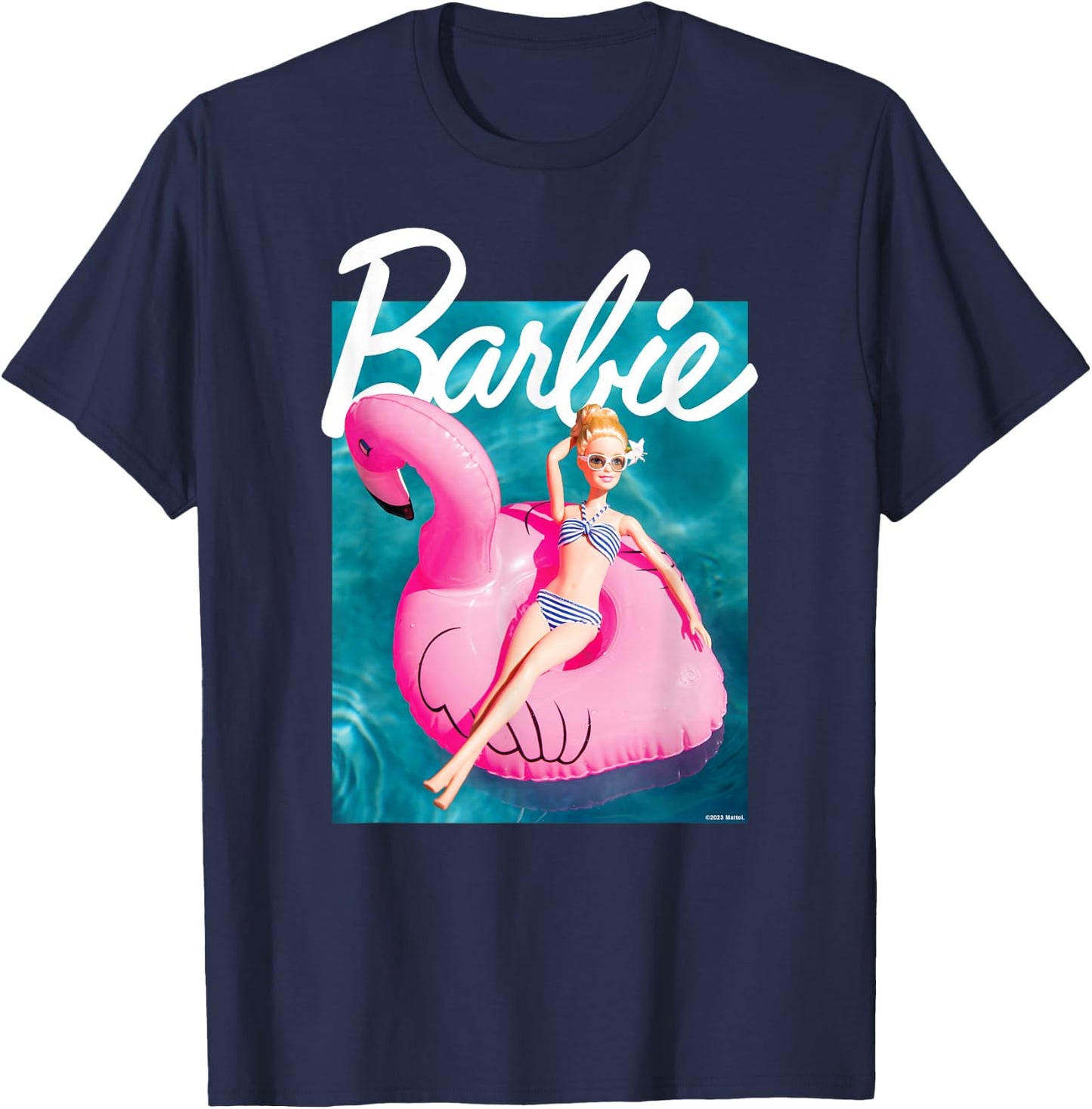 Barbie - Pool Flamingo T-Shirt - T-Shirt | Navy