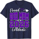 Proud GodMom of a Class of 2026 Graduate Senior Graduation T-Shirt - T-Shirt | Navy