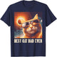 Fathers Day Best Cat Dad Ever Funny Fur Daddy Papa Kitty Pet T-Shirt - T-Shirt | Navy