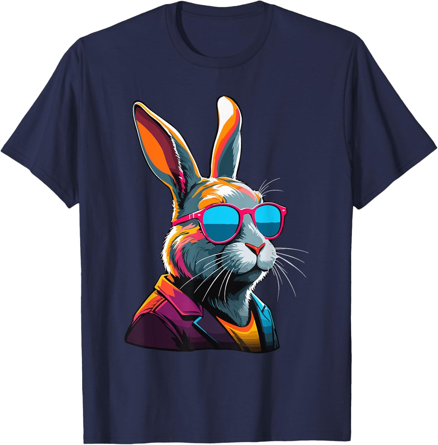 Ostern Hase Osterhase Streetwear für den Coolen Vater T-Shirt - T-Shirt | Navy