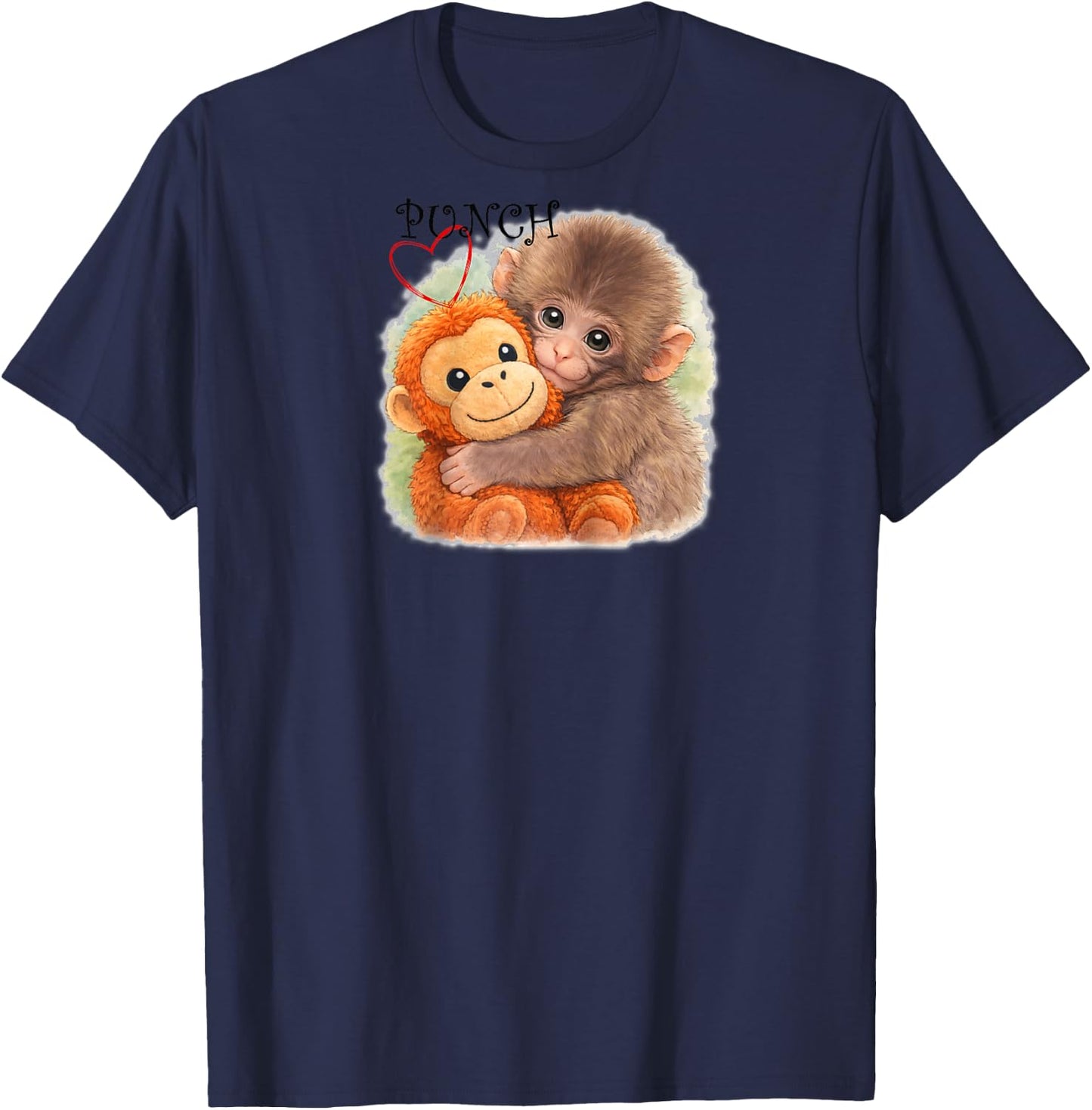 Punch Monkey Raglan Baseball T-Shirt - T-Shirt | Navy