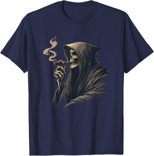 Excellent Costume de Mort pour Les faucheurs et Les Amateurs de Tabac T-Shirt - T-Shirt | Navy