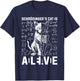 Schrodinger's Cat Dead And Alive Physics T-Shirt - T-Shirt | Navy