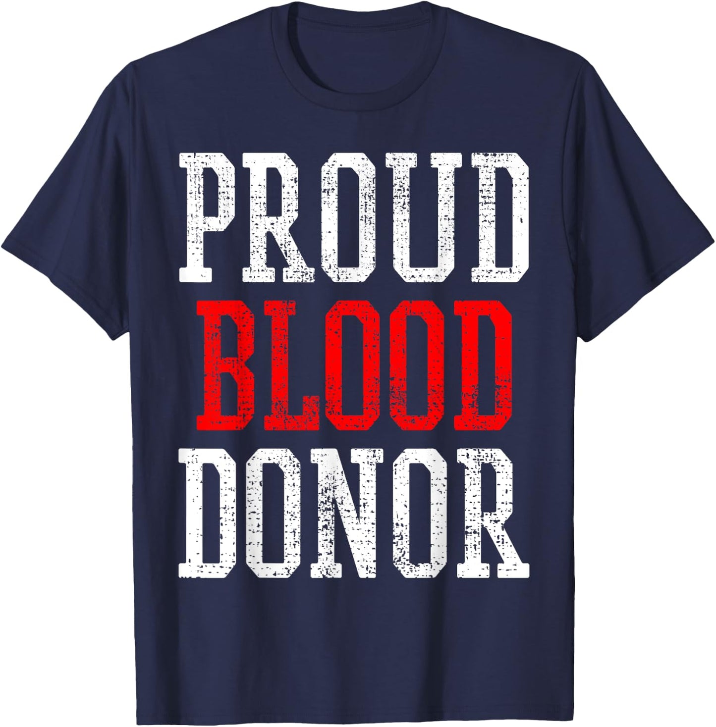 Blood Donor Shirt World Blood Donor Day Donation Gift T-Shirt - T-Shirt | Navy