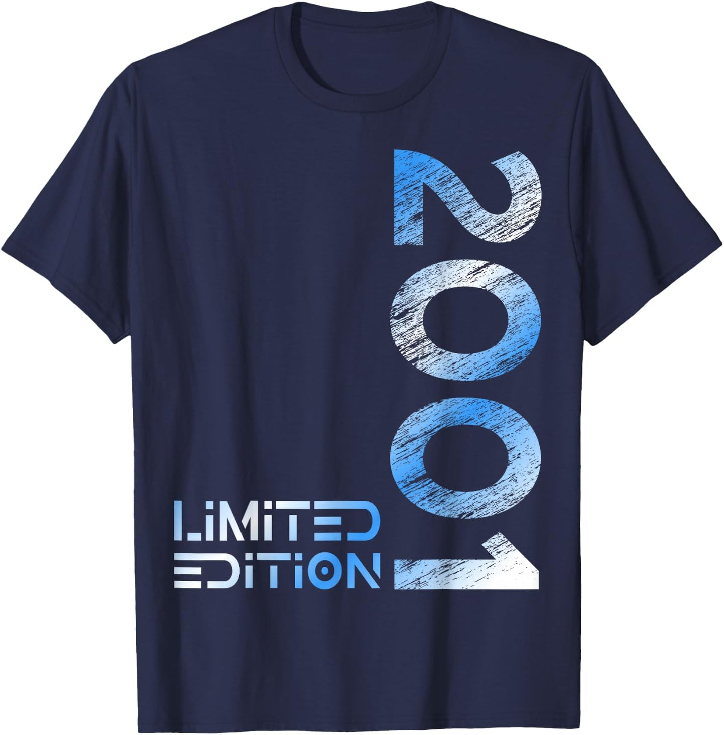 Limited Edition Jahrgang 2001 Mann Frau 25. Geburtstag T-Shirt - T-Shirt | Navy