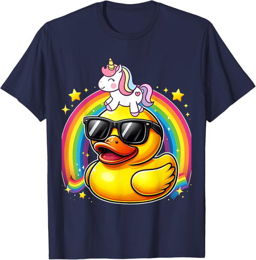 Unicorn Riding Rubber Duck Boys Girls Men Women Kids Teens
