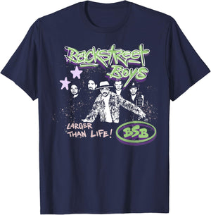 Backstreet Boys Graffiti Photo T-Shirt - T-Shirt | Navy