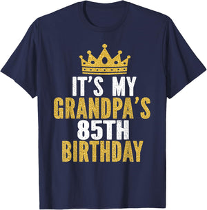 It's My Grandpa's 85th Birthday 85 Years Old Men T-Shirt - T-Shirt | Navy