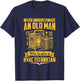 Never Underestimate an Old Man Who is Also A HVAC Technician T-Shirt - T-Shirt | Navy