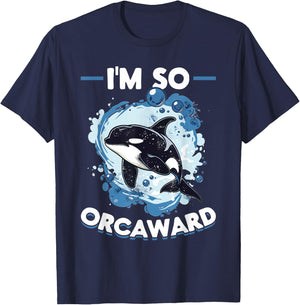 Funny Orca Animal I'm So Orcaward T-Shirt - T-Shirt | Navy