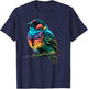 Cute Garden Hummingbird Gifts Colorful Finch T-Shirt - T-Shirt | Navy