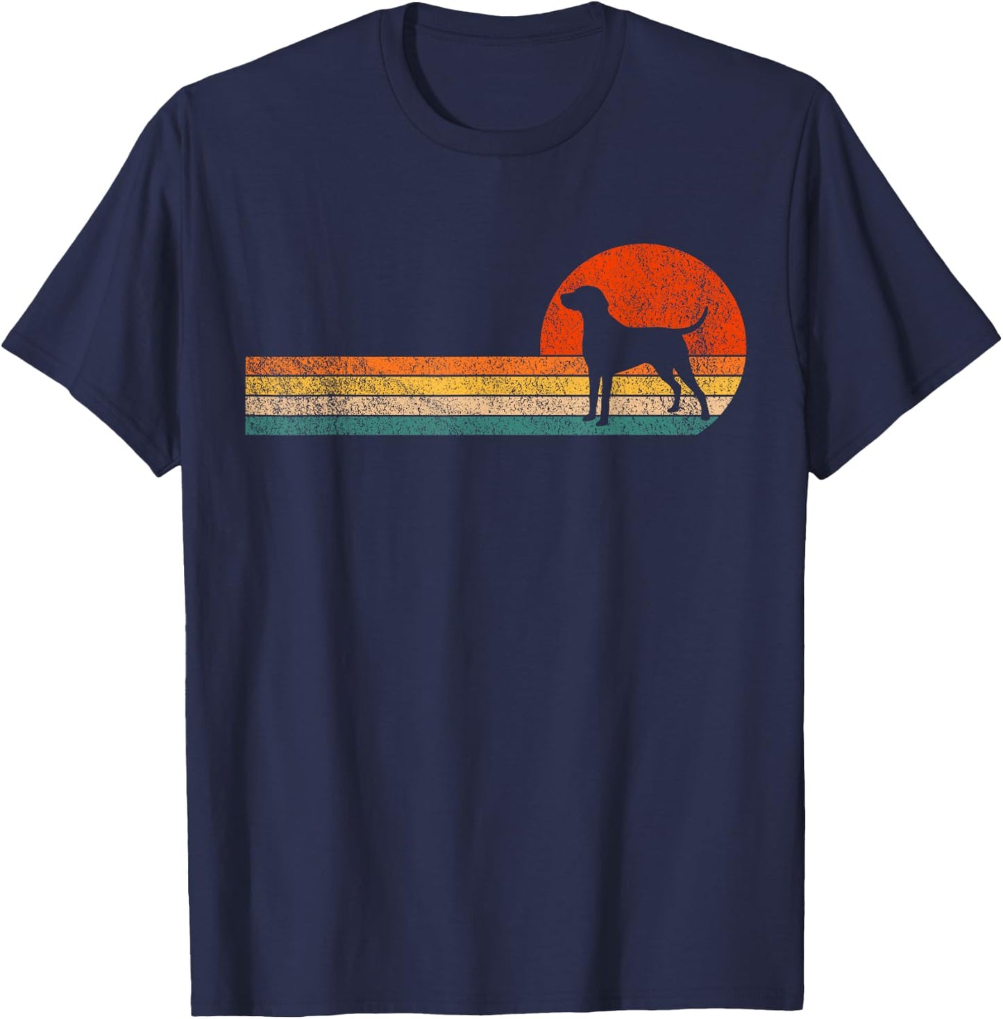 Funny German Shorthaired Pointer Dog Owner Retro Vintage T-Shirt - T-Shirt | Navy