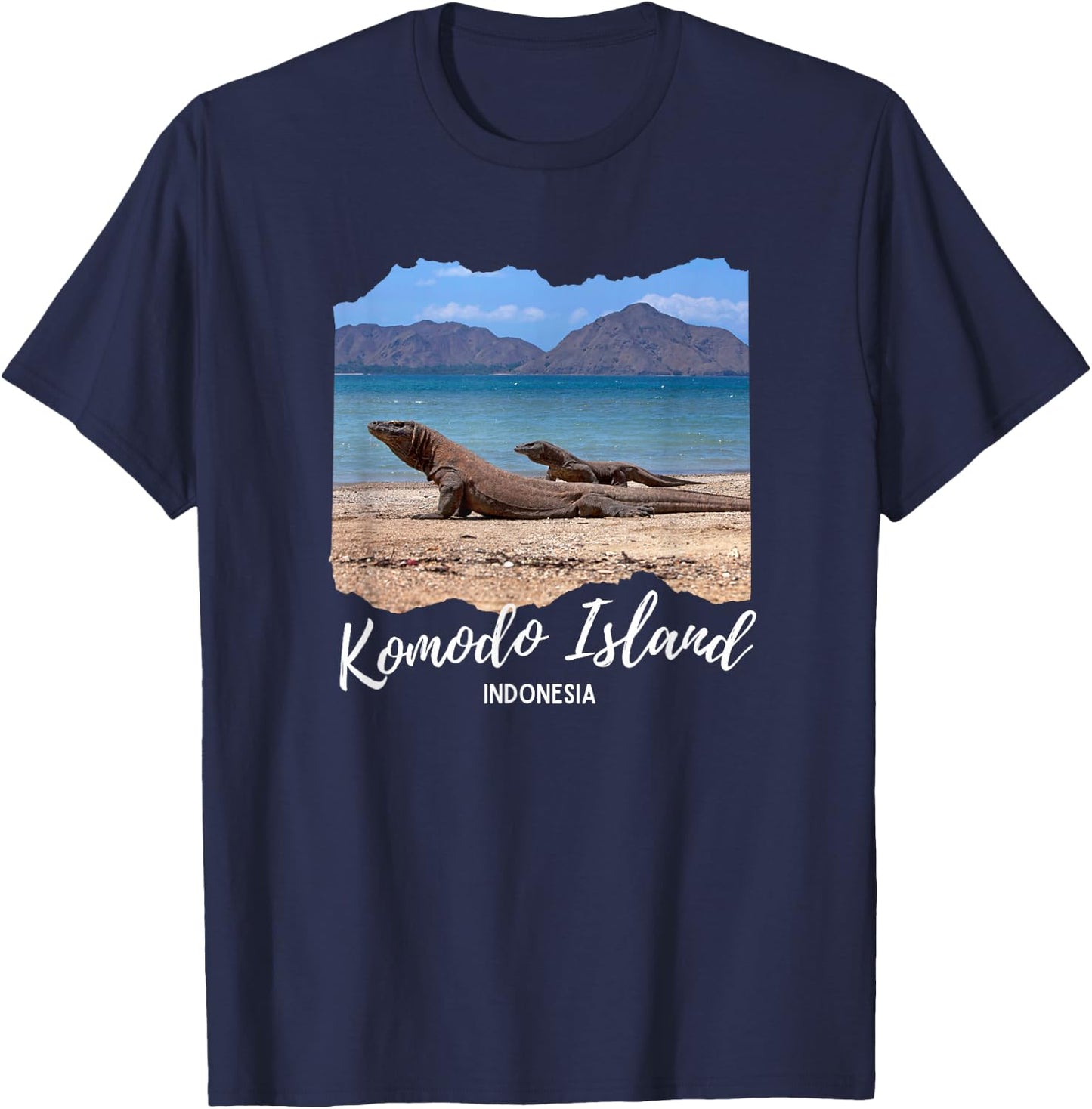 Komodo Island Souvenir / Komodo Island T-Shirt - T-Shirt | Navy