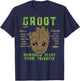 Marvel Guardians of Galaxy 2 Groot Skills Graphic C2 T-Shirt - T-Shirt | Navy