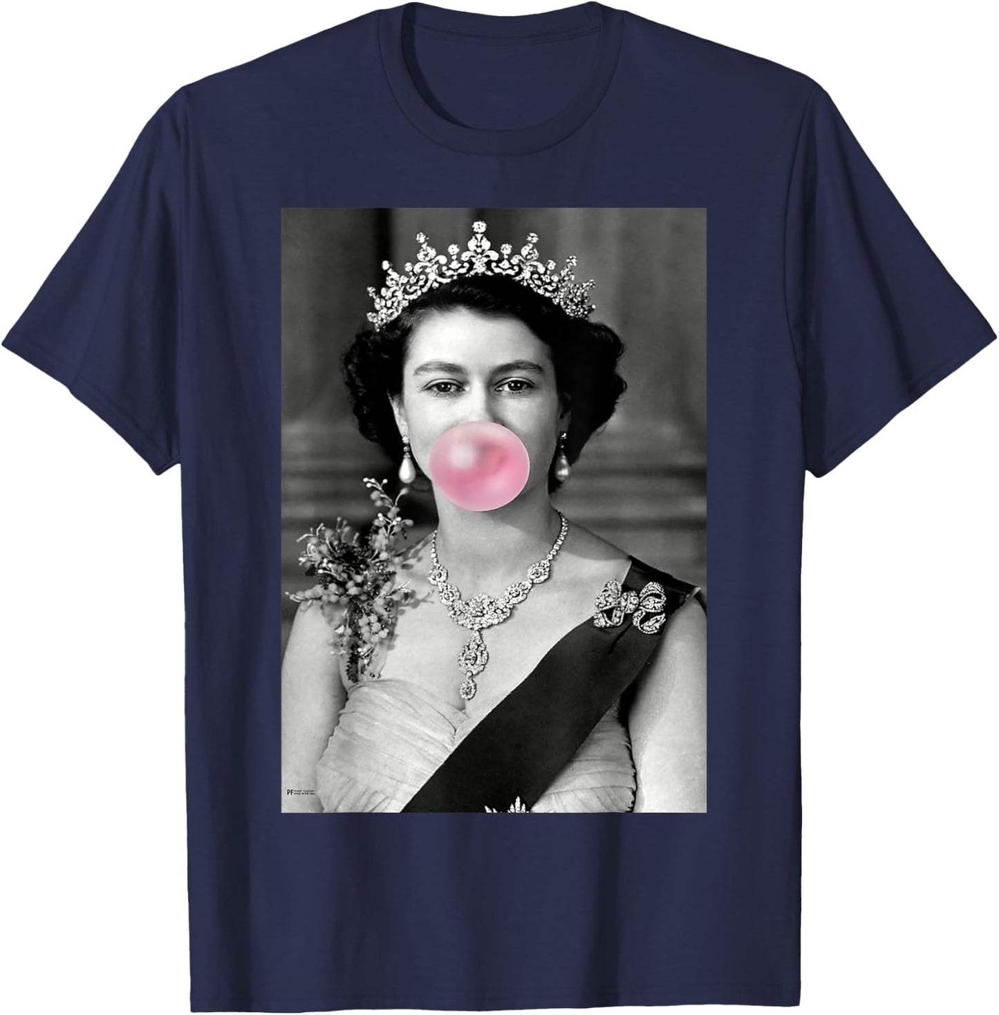 Queenie Bubblegum T-Shirt - T-Shirt | Navy
