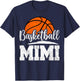Basketball Mimi Basketball Player Game Day Mother's Day T-Shirt - T-Shirt | Navy