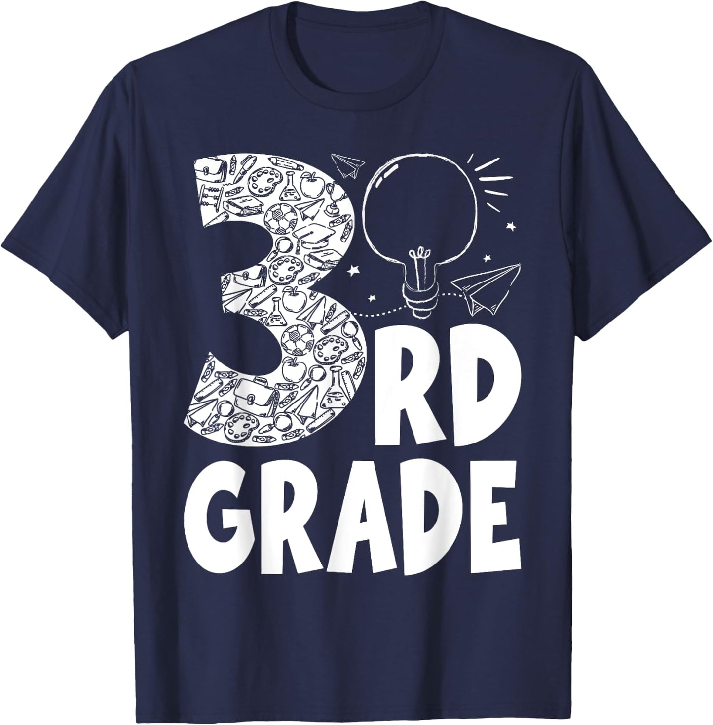 Going To 3rd Grade Teacher Squad and Third Grade Boys Girls T-Shirt - T-Shirt | Navy