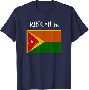 Rincon Puerto Rico Flag T-Shirt - T-Shirt | Navy