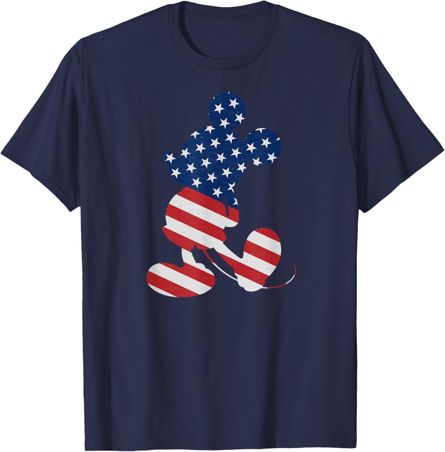Disney Mickey Mouse American Flag USA T Shirt T-Shirt - T-Shirt | Navy