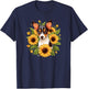 Cute Funny Sunflowers Rat Terrier Lover T-Shirt - T-Shirt | Navy