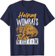 Helping Wombats Thrive, One Rescue at a Time Wombat Rescue T-Shirt - T-Shirt | Navy