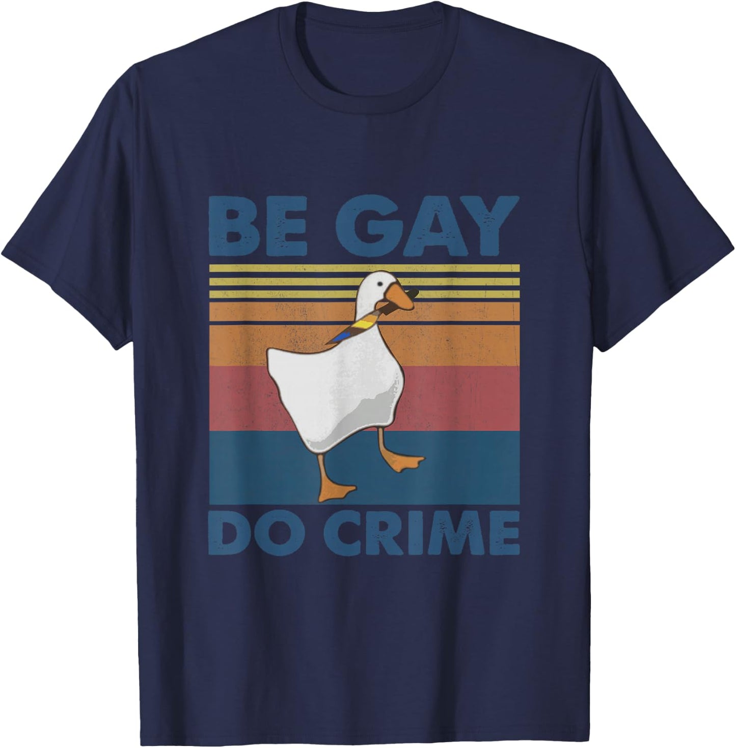 Be Gay Do Crime, Queer Pride Lesben LGBT LGBTQ, lustiges Geschenk T-Shirt - T-Shirt | Navy