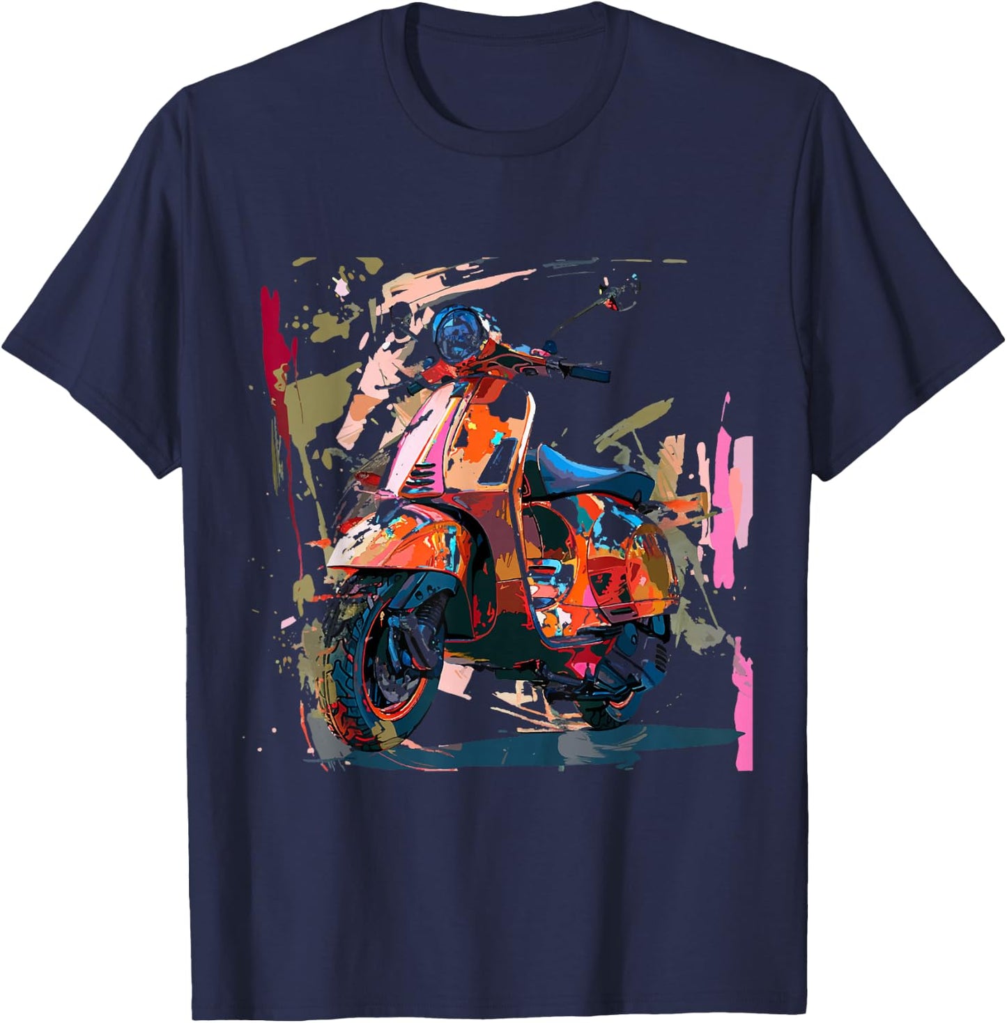 Scooter Moped Scooter Scooter Gift , gray T-Shirt - T-Shirt | Navy