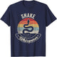 Retro Vintage Snake Whisperer Snake Lover Funny Snake T-Shirt - T-Shirt | Navy