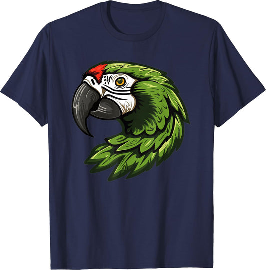 Military Macaw Logo Design T-Shirt - T-Shirt | Navy