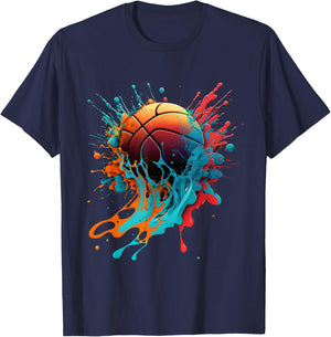 Basketball Splash Baller Basketball Player Team Player T-Shirt - T-Shirt | Navy