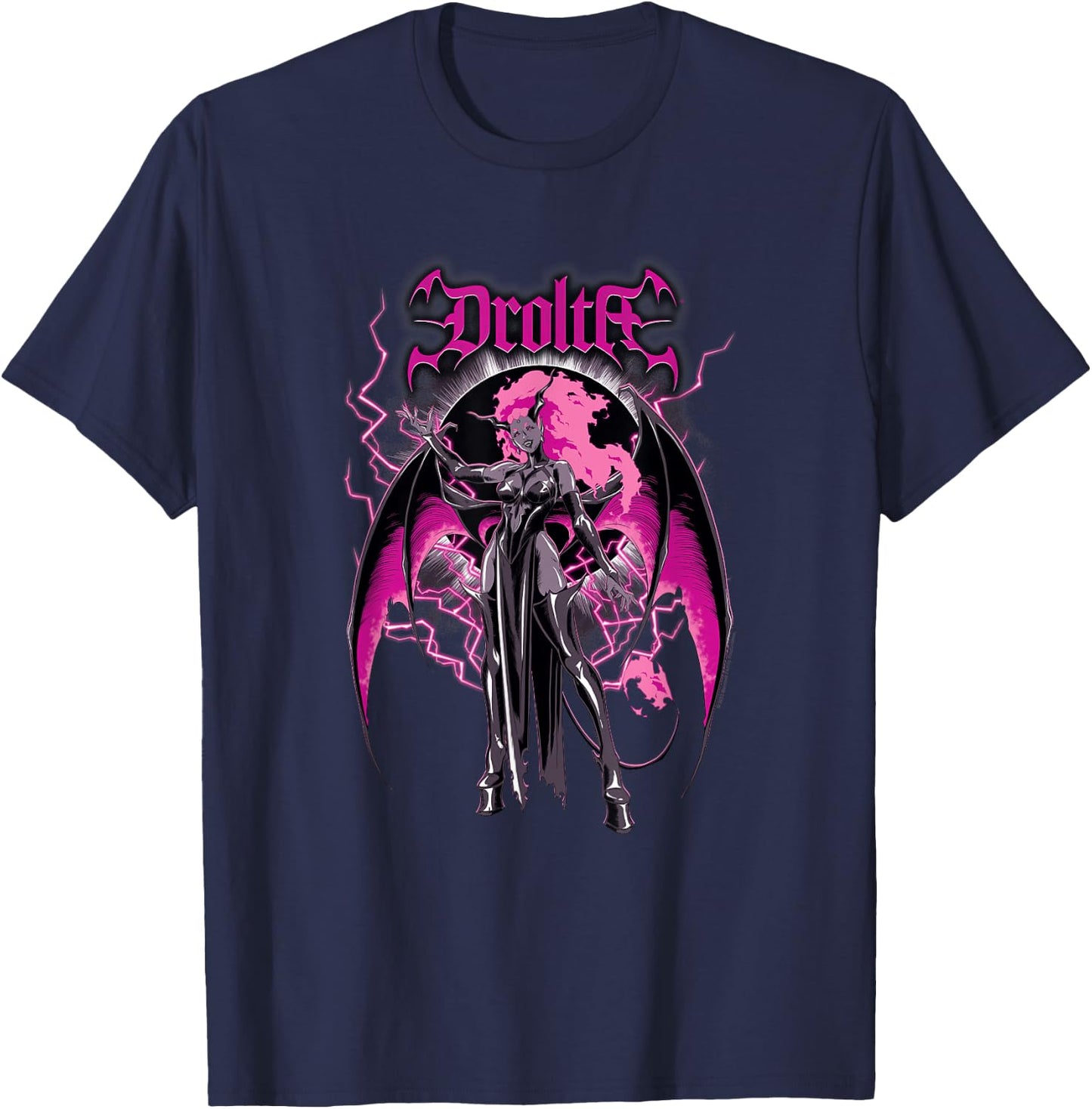 Castlevania: Nocturne Drolta Full Body Powerful Pose Poster T-Shirt - T-Shirt | Navy
