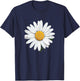 Schöne weiße Gänseblümchen T-Shirt - T-Shirt | Navy