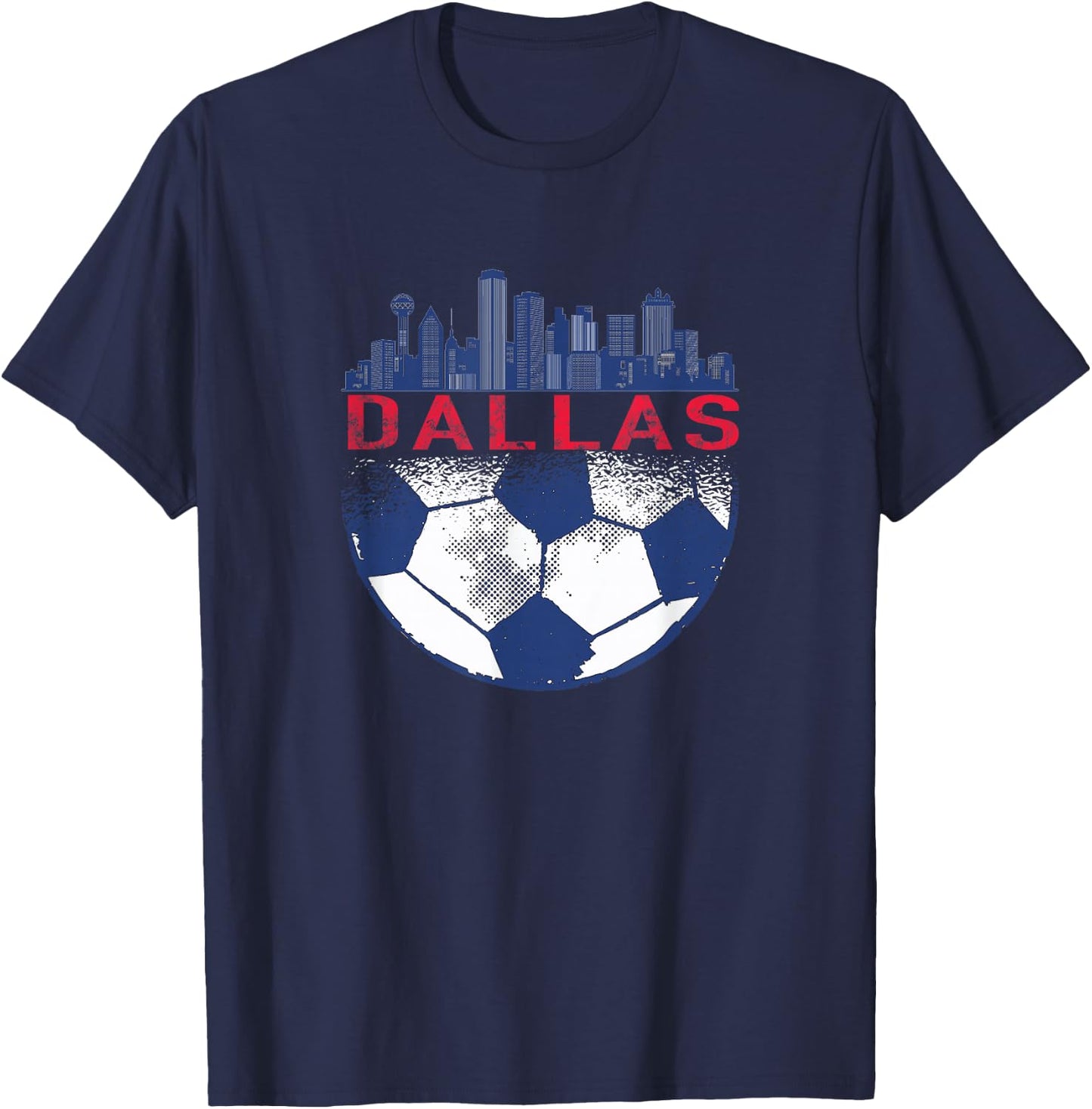 Dallas Texas Fan fc t Shirt T-Shirt - T-Shirt | Navy